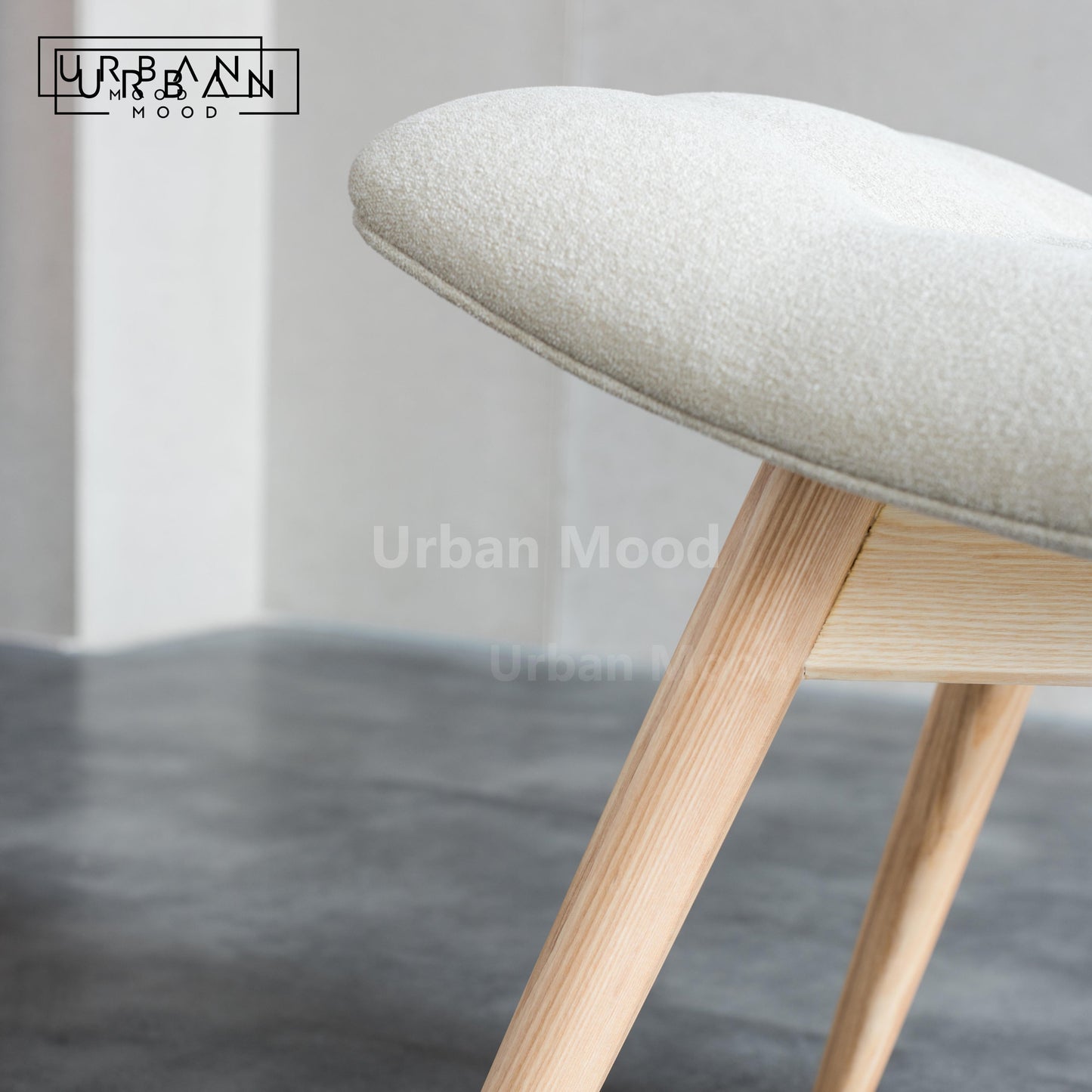 Premium | CODDLE Solid Wood Fabric Stool