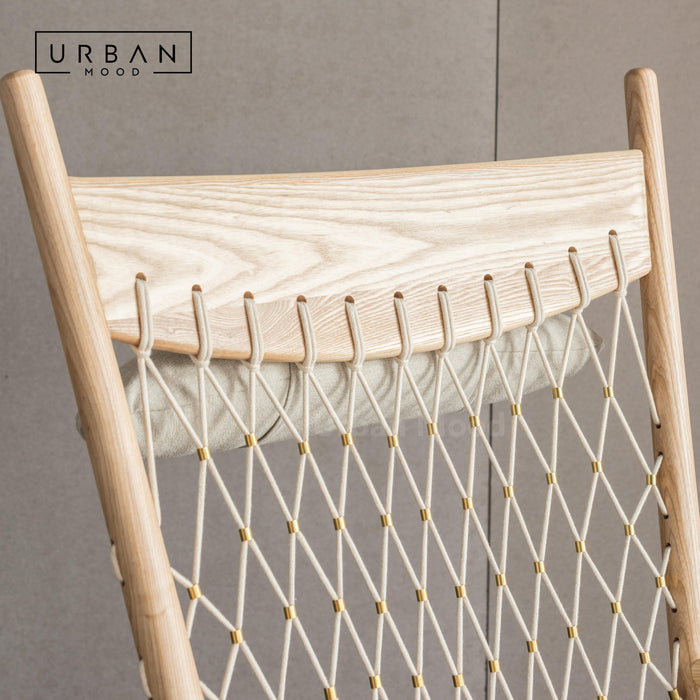 Premium | FALFORD Solid Wood Fabric Rocking Chair