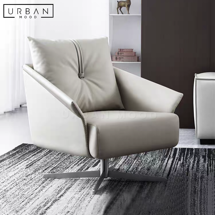 DEXTON Modern Leather Armchair