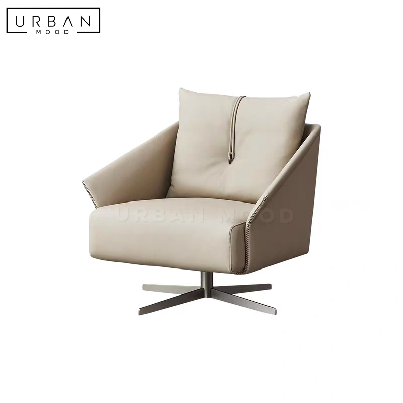 DEXTON Modern Leather Armchair