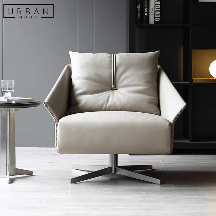 DEXTON Modern Leather Armchair