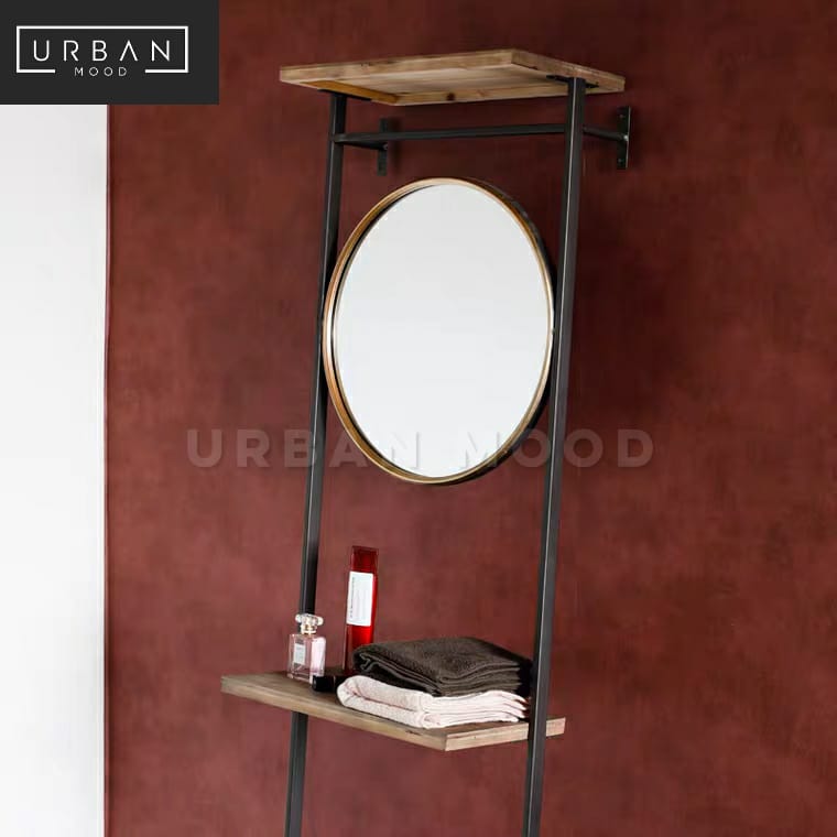 DEYN Modern Industrial Ladder Rack & Mirror