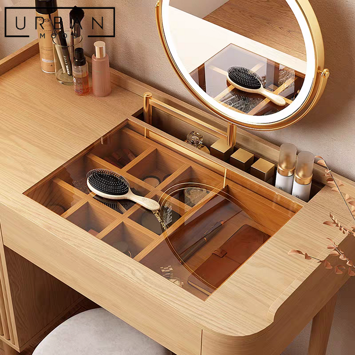 DIXON Rustic Solid Wood Vanity Table