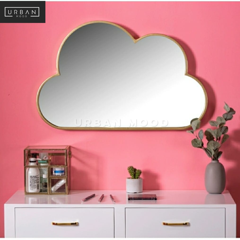 DRIZZLY Modern Vanity Cloud Wall Mirror