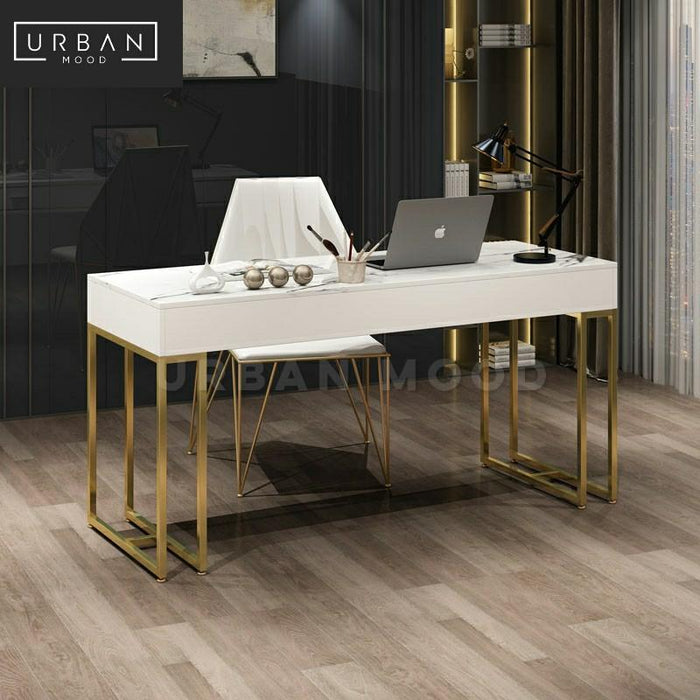 ELLY Modern Marble Study Table