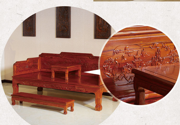 WAREHOUSE SALE EMERY Qing Ming Dynasty Daybed Sofa Solid Wood Modern Zen ( 3 Seater 4 Size 4 Design ) ( Special Price $1499 )