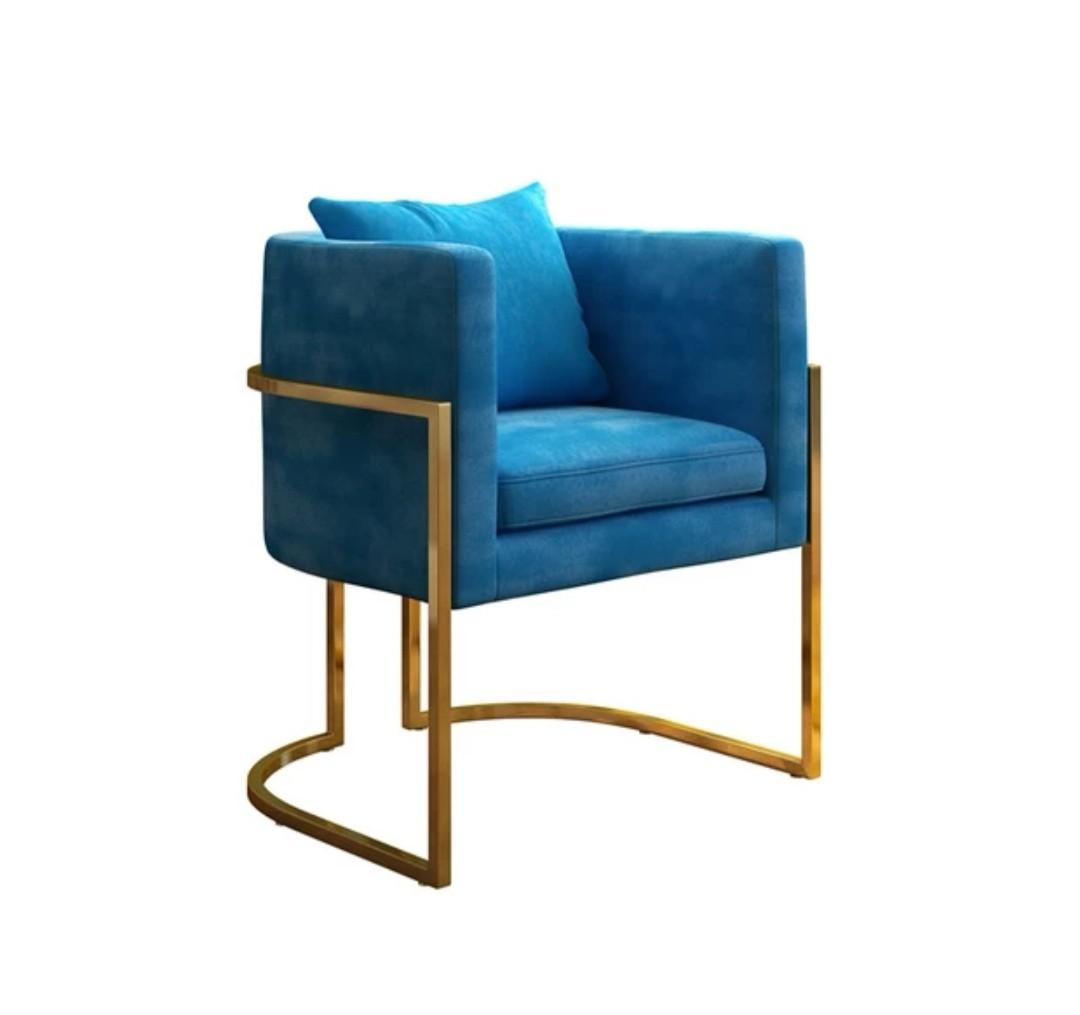 EVA Modern Velvet Accent Armchair