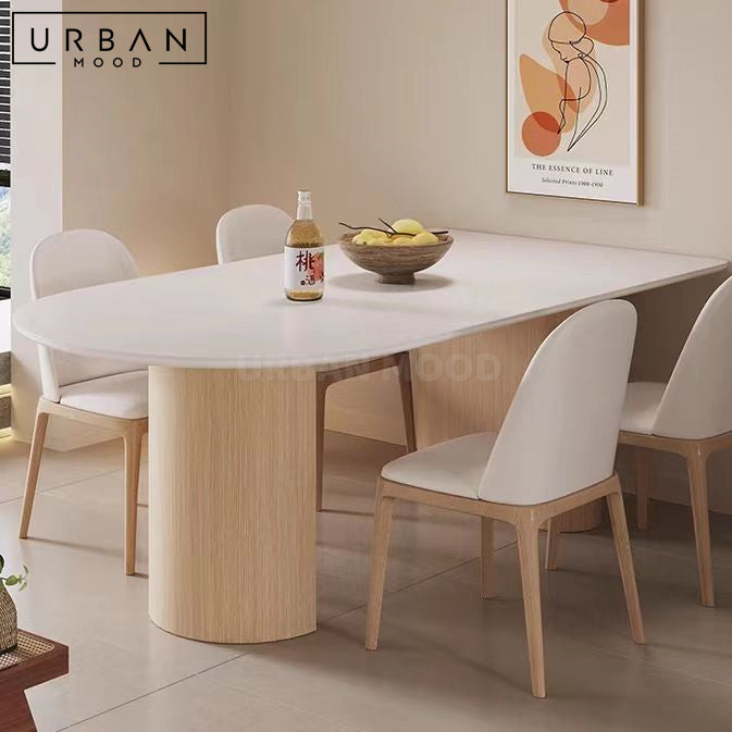 EVOQUE Japandi Solid Wood Dining Table