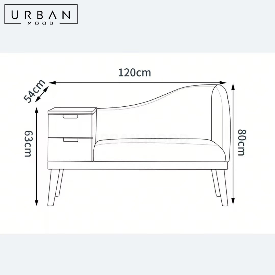 EVOZEN Cottage Solid Wood Sofa