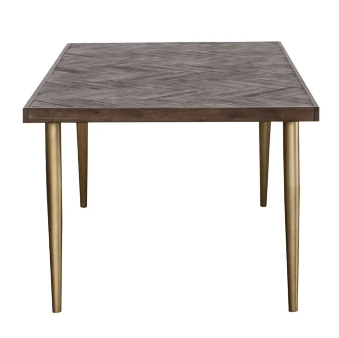 ELODIA Herringbone Acacia Dining Table