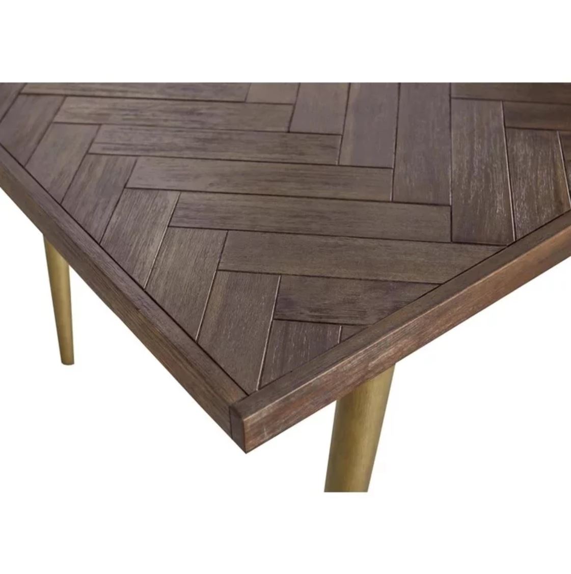 ELODIA Herringbone Acacia Dining Table