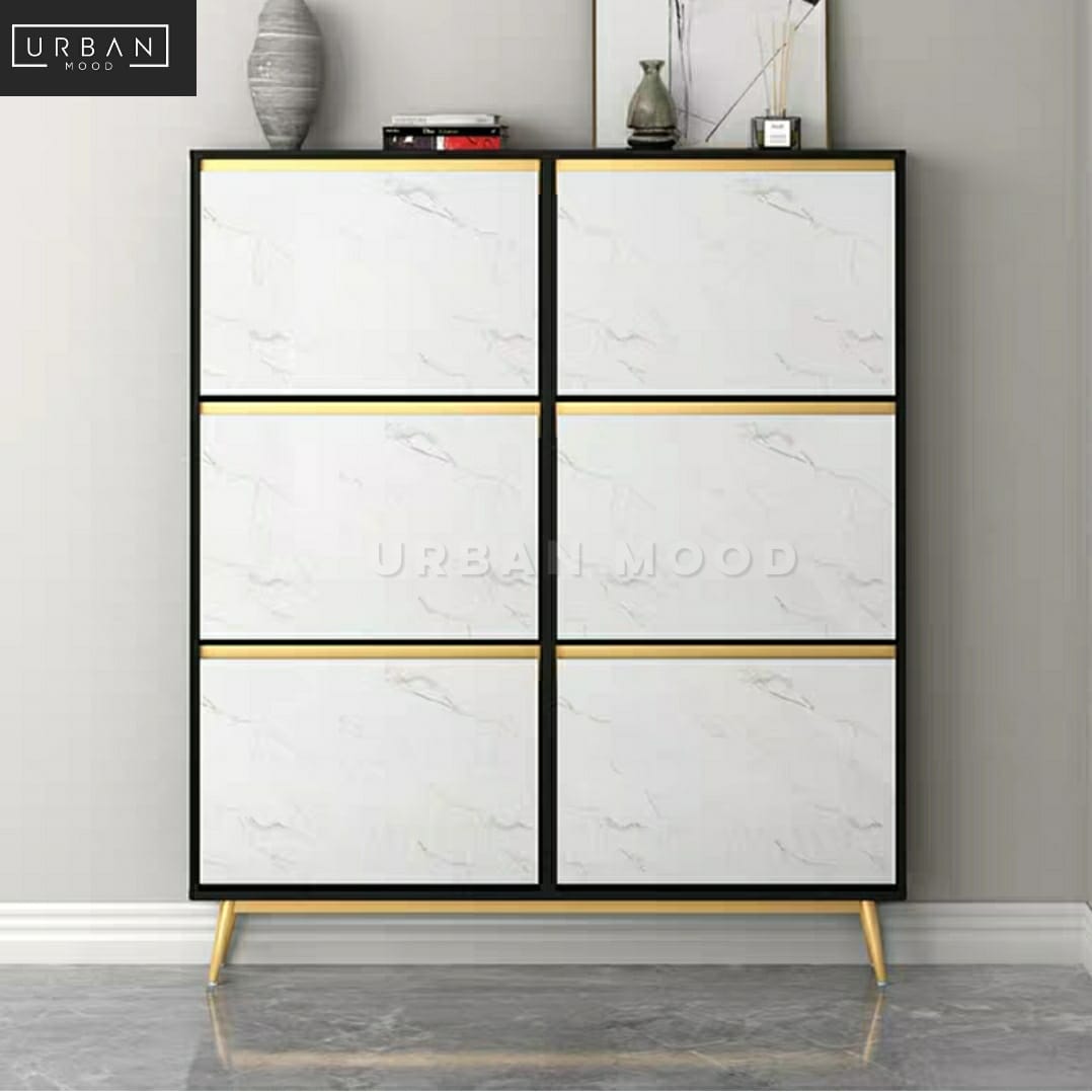 ELYSIA Modern Victorian Ultra Slim Shoe Cabinet