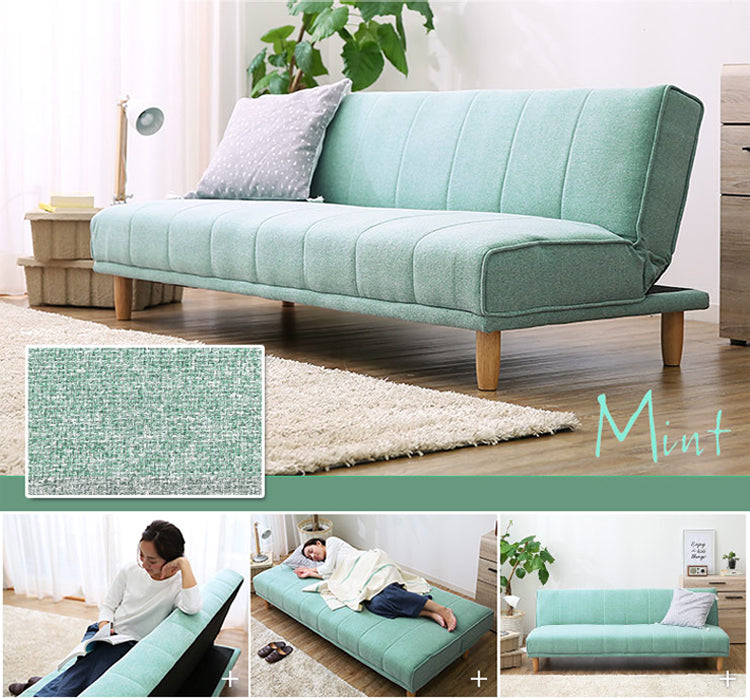 EVANGELINE RITZ Japanese Scandinavian Sofa  Solid Wood Nordic ( 6 Colour )