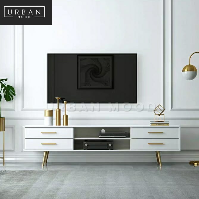 EVITE Modern Solid Wood TV Console