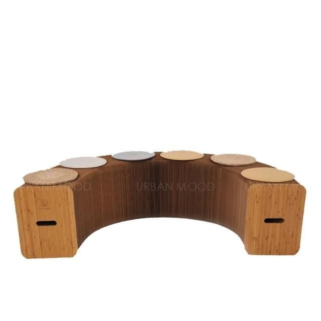 FOREST Eco Living Creative Natural Wood Bench