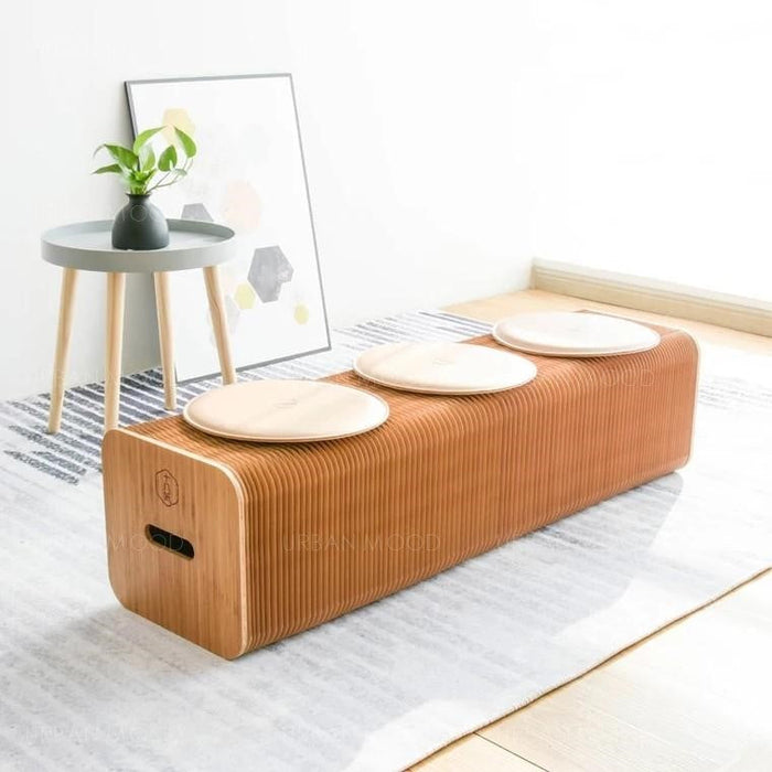 FOREST Eco Living Creative Natural Wood Bench