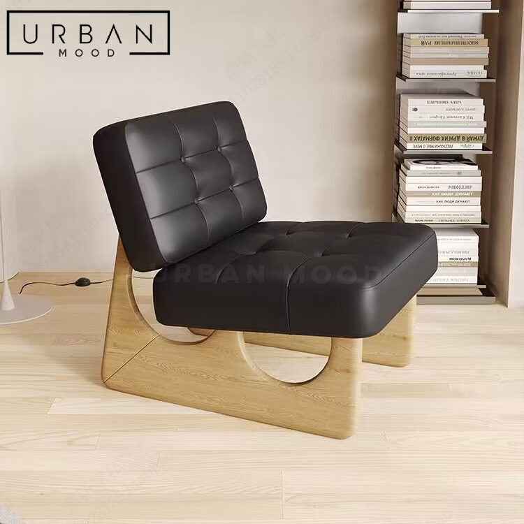 FLAX Modern Leather Armchair