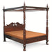 Florence Italy 4 Poster Bed Canopy Solid Timber King Size Postal Bed - Mahogany Color WIF268BS-400-CV-King-M_1