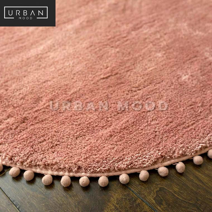 FYNN Modern Round Short Pile Carpet