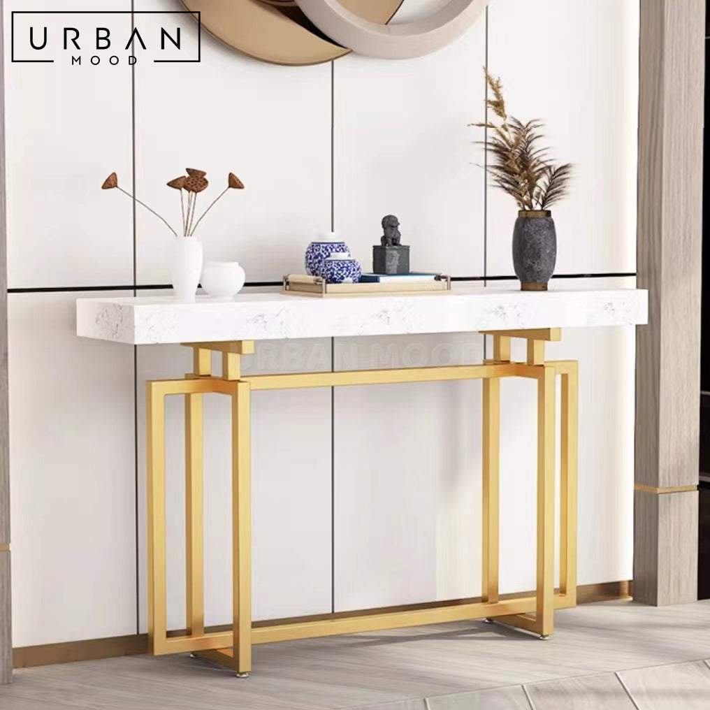 GAZE Modern Marble Console Table