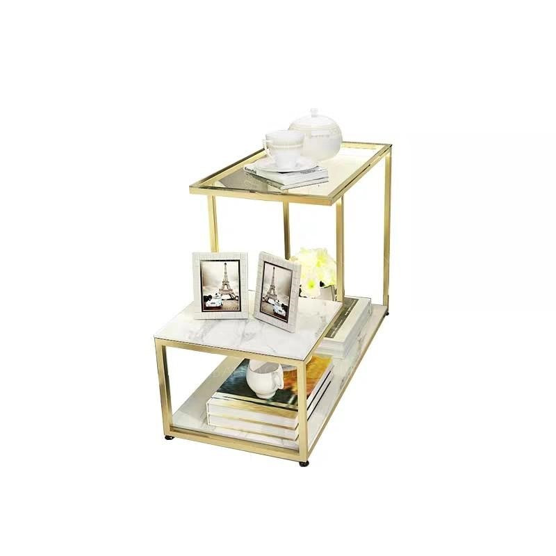 GLOW Modern Glass Top LED Side Table