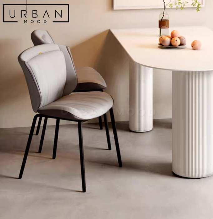 GRAY Modern Leather Dining Chair