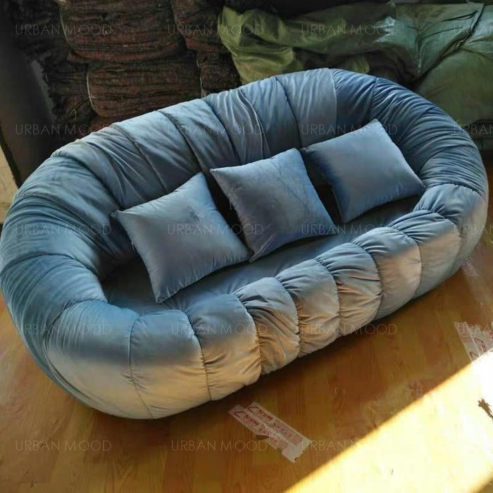 HANSEL Velvet Sofa Armchair