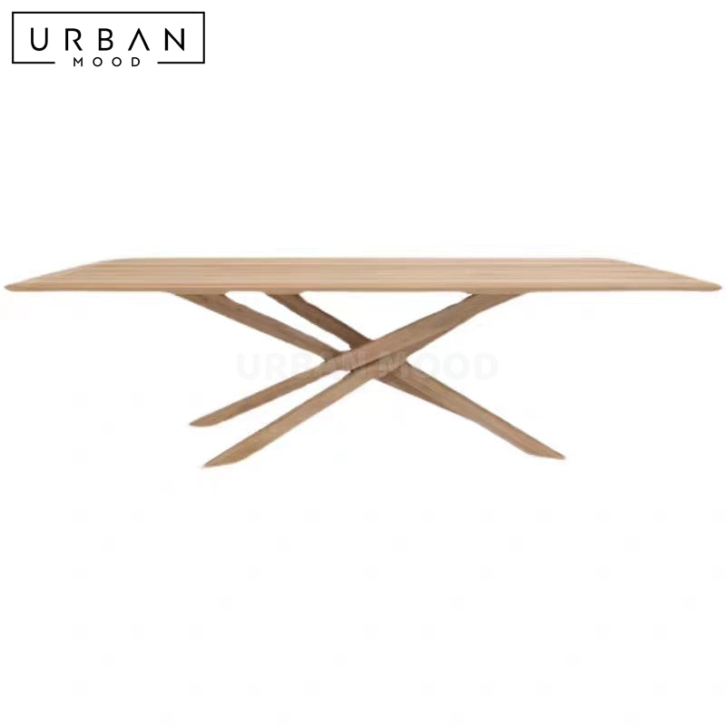 HANSON Modern Solid Wood Dining Table