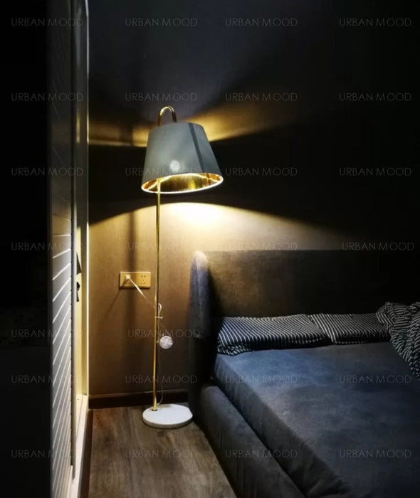 HATTER Chrome Gold Floor Lamp