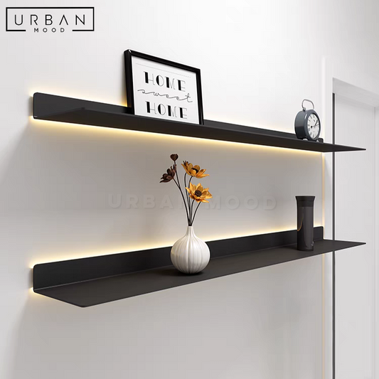 HALO Modern LED Floating Shelf