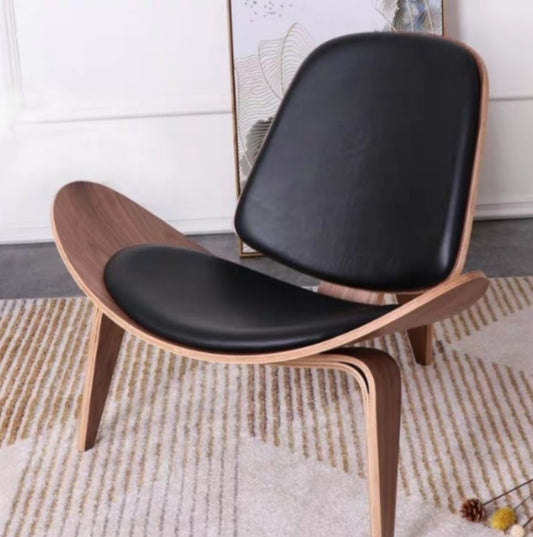 HAMILTON Designer Wood Clad Armchair