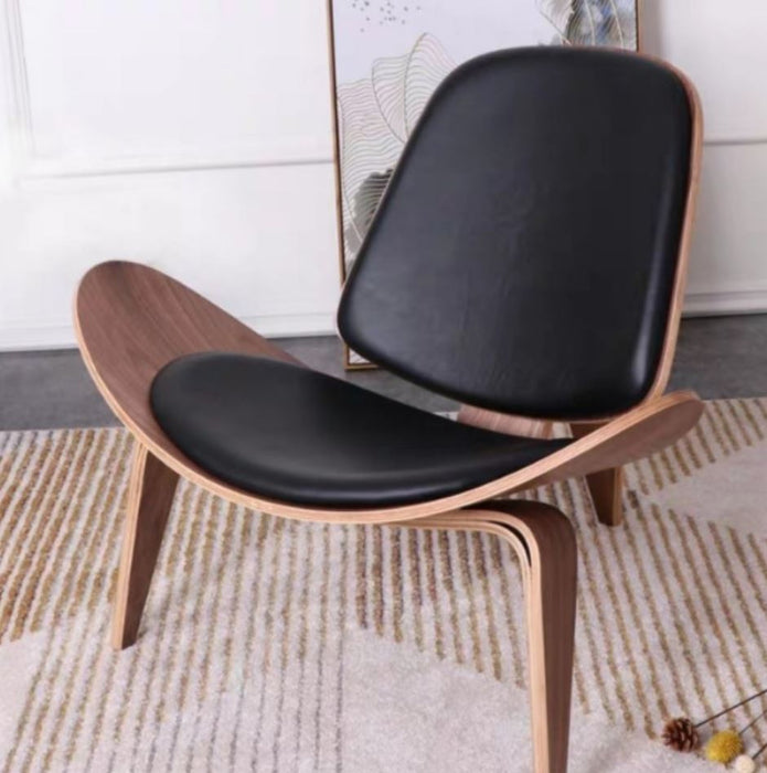 HAMILTON Designer Wood Clad Armchair