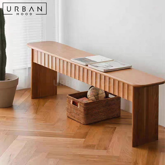 ILLUM Japandi Solid Wood Bench