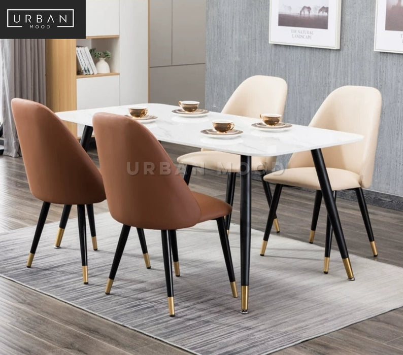 SHALE Modern Faux Leather Dining Chair