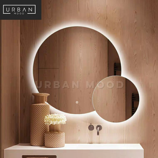 SPOT Modern LED Round Wall Mirror