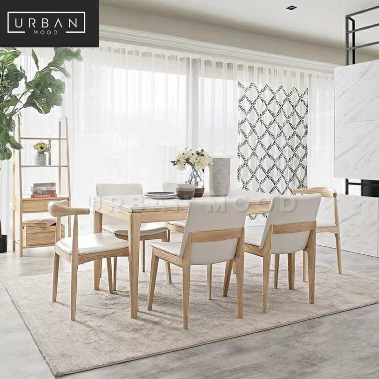 MARON Scandinavian Marble Dining Table