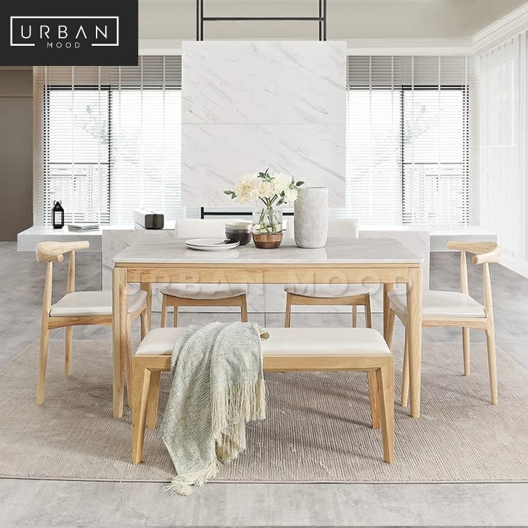 MARON Scandinavian Marble Dining Table