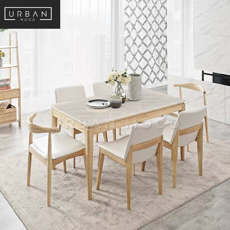 MARON Scandinavian Marble Dining Table