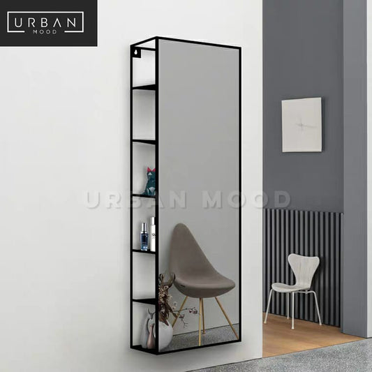 MALONE Modern Wall Mirror Shelf