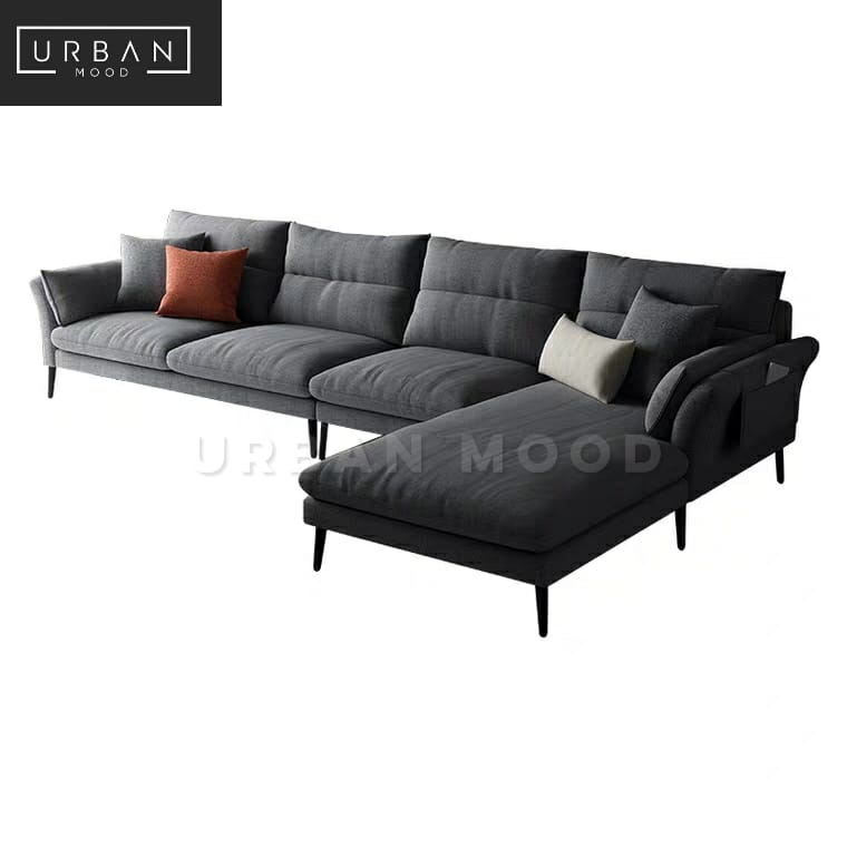 (Clearance) PERRIE Modern Fabric Sofa