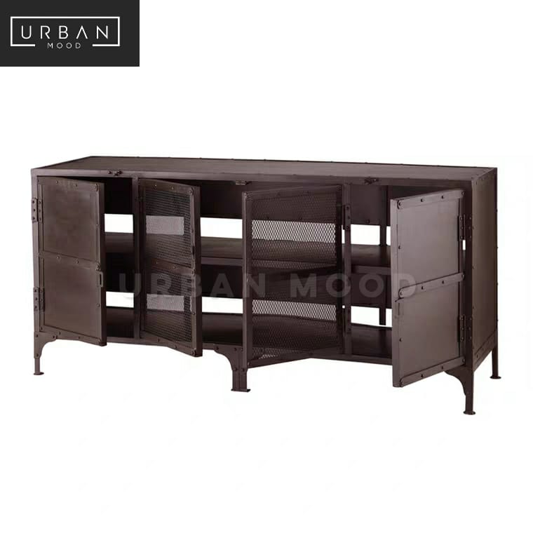 COOPER Modern Industrial Metal TV Cabinet