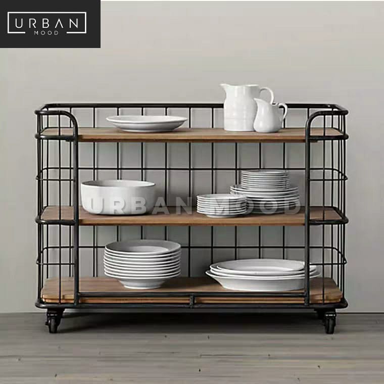 BRADLEY Modern Industrial Kitchen Trolley