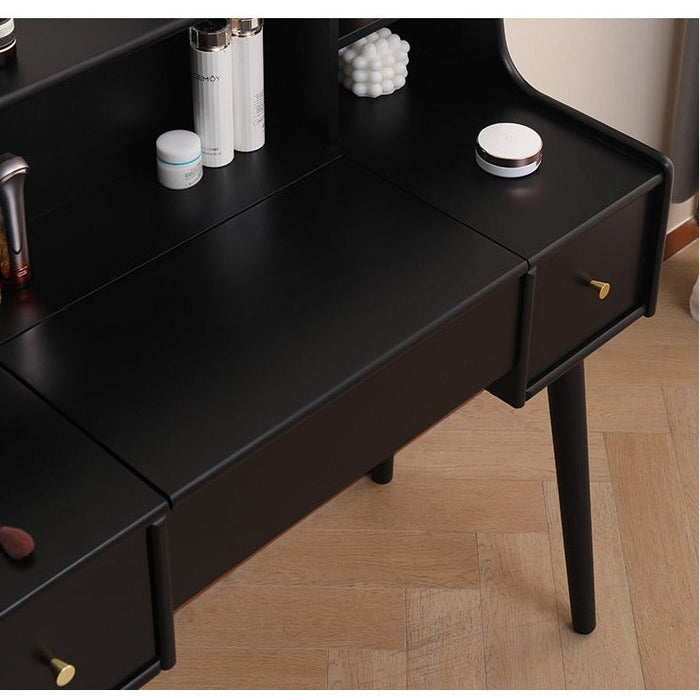 ISABEL TOKYO Dresser Vanity Table Mirror Japanese Scandinavian ( Walnut, Black White, Gray Colour)