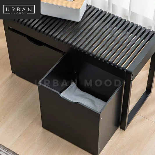 ISAIAH Modern Entryway Storage Bench