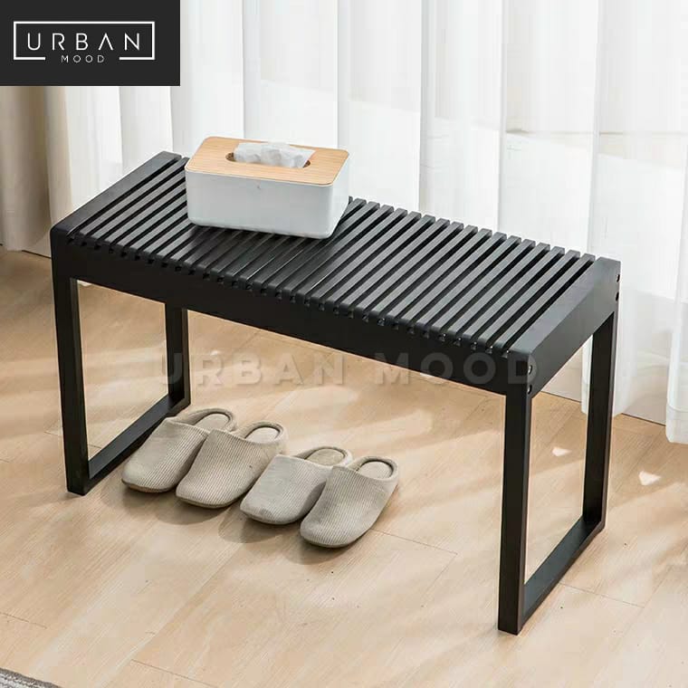 ISAIAH Modern Entryway Storage Bench