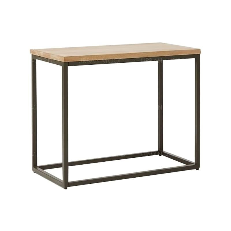 JAMES Rustic Ultra Slim Wooden Side Table