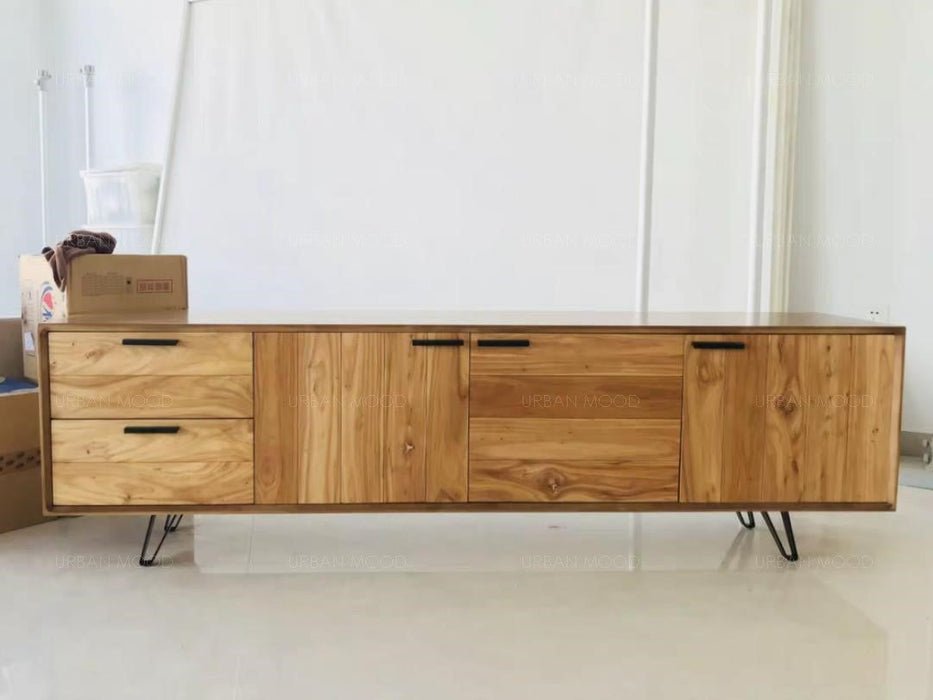 JAVIER Industrial Solid Wood TV Console