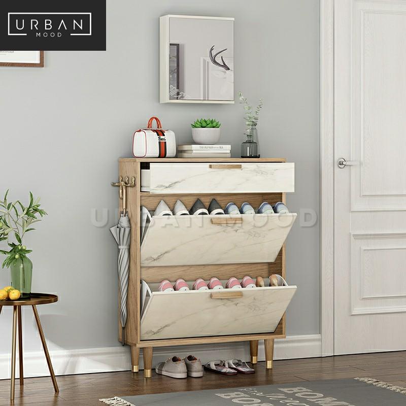 JERSEY Modern Ultra Slim Shoe Cabinet