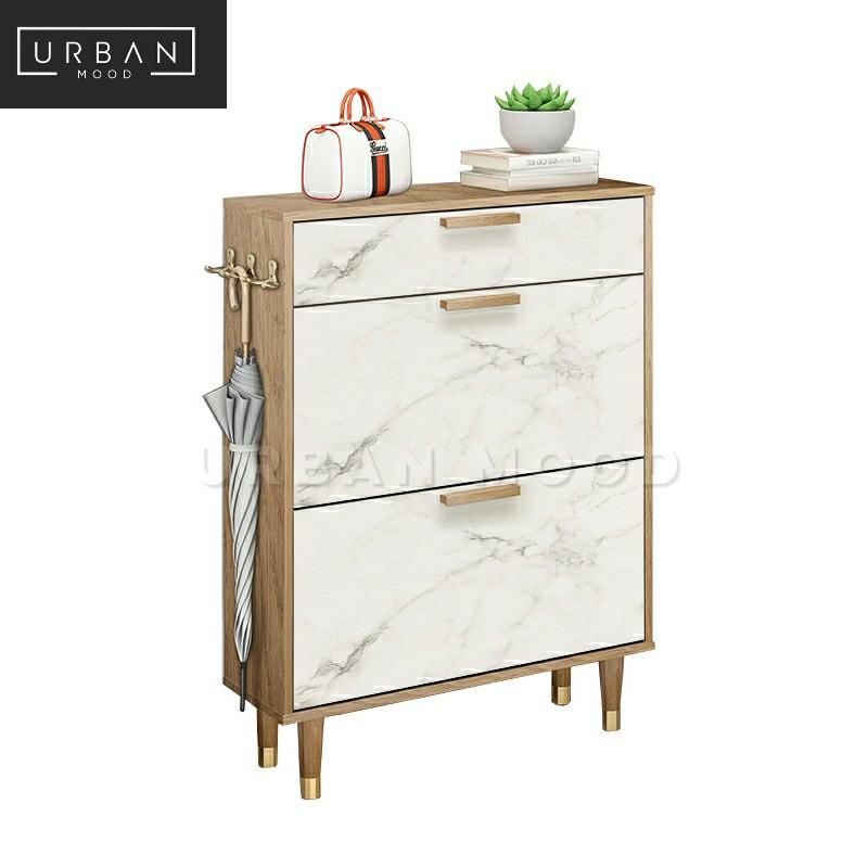 JERSEY Modern Ultra Slim Shoe Cabinet