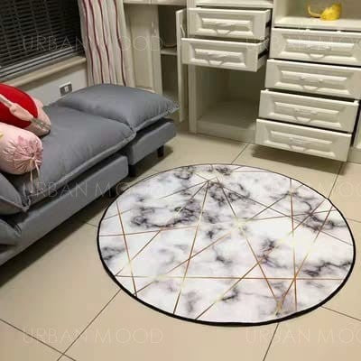 JULIAN Modern Geometric  Round Floor Rug Carpet